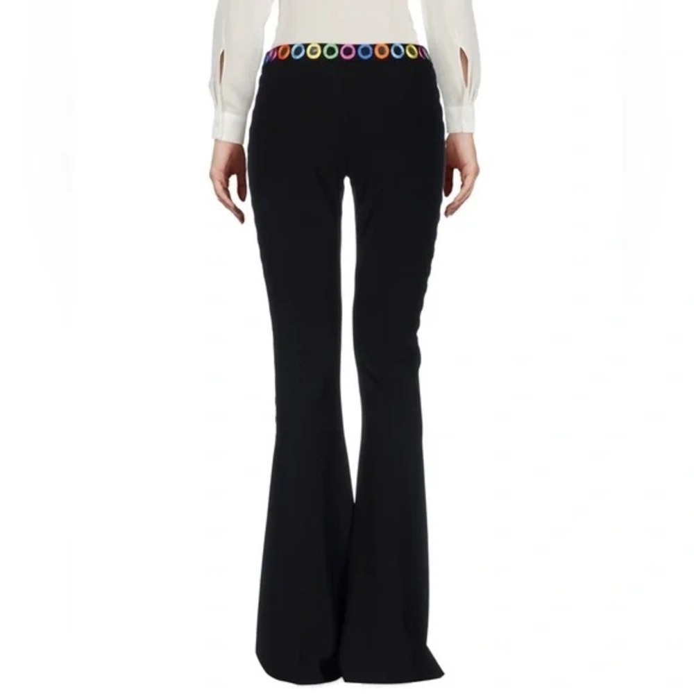 Moschino Couture Mirror Embroidered Flare Pants made in Italy